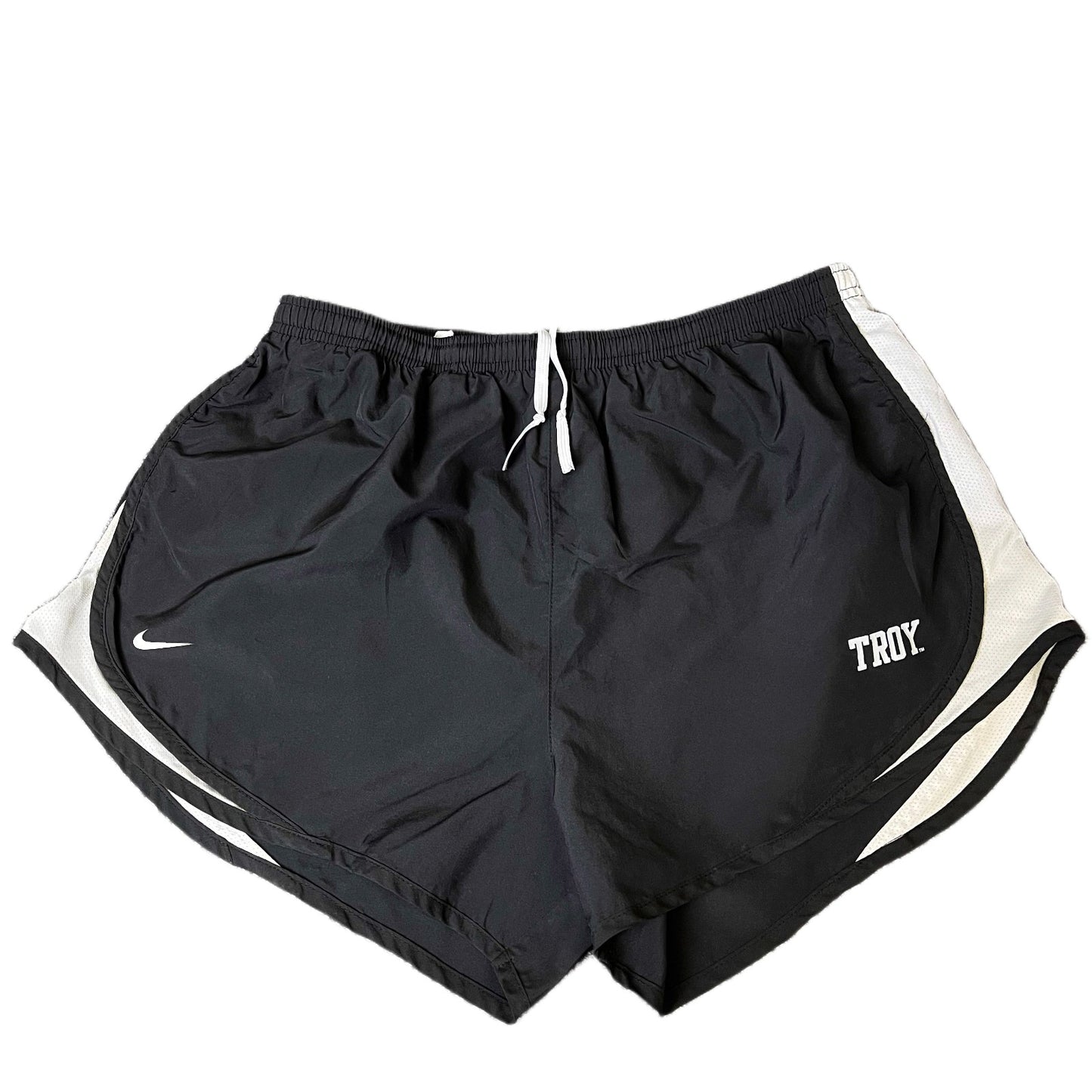 Nike Running Sprinter Shorts Womens Medium 29" Waist Black Workout Dolphin Hem