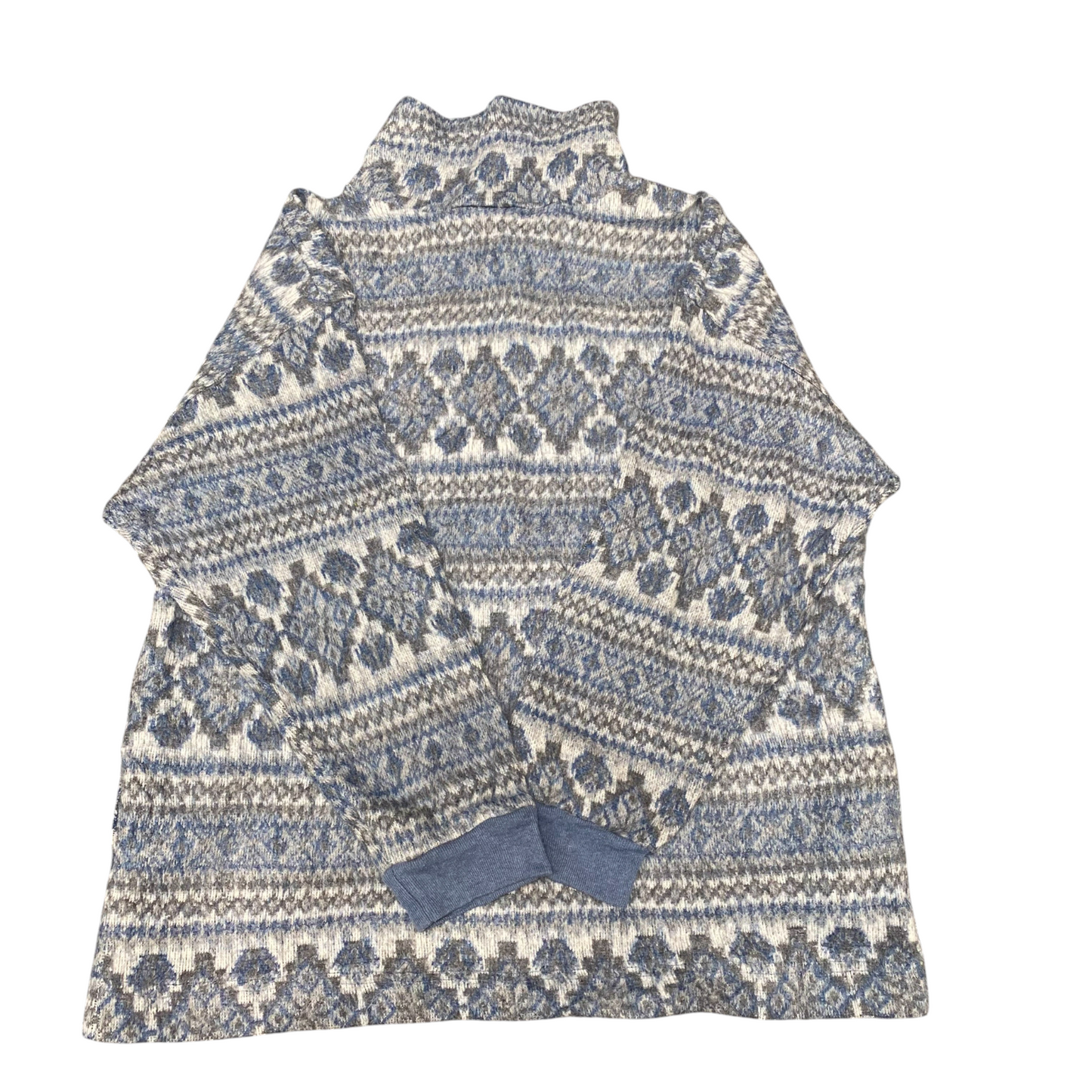 Denim Republic Jumper Womens Medium Blue Grey Wool Long Raglan Sleeve Pullover