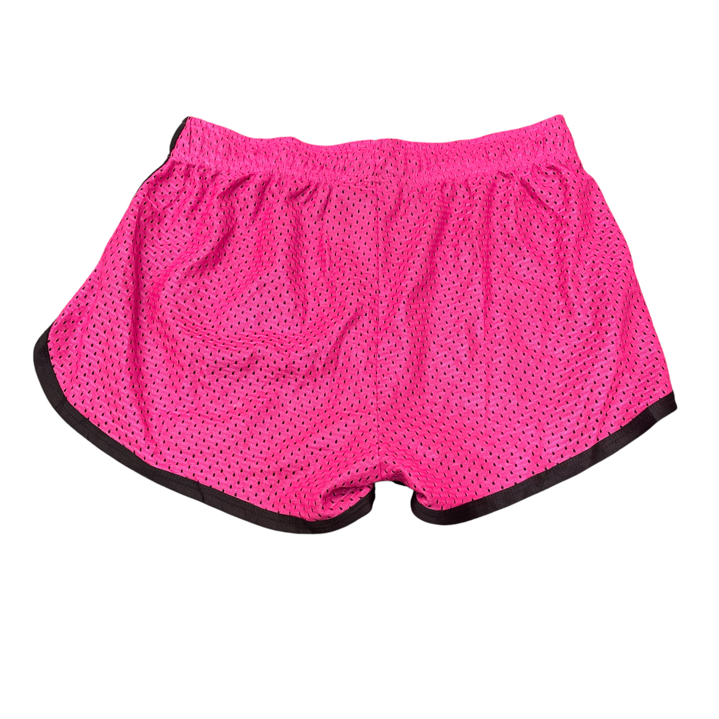 Running Shorts Womens Small Pink Mesh Elastic Waist Dolphin Hem Athletic Fit