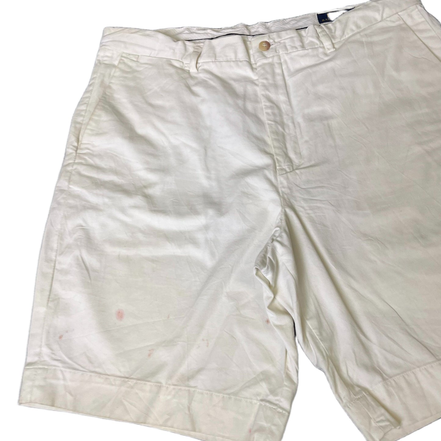 Polo Ralph Lauren Classic Chino Shorts Fits as Mens XL 36" Waist White Stretch