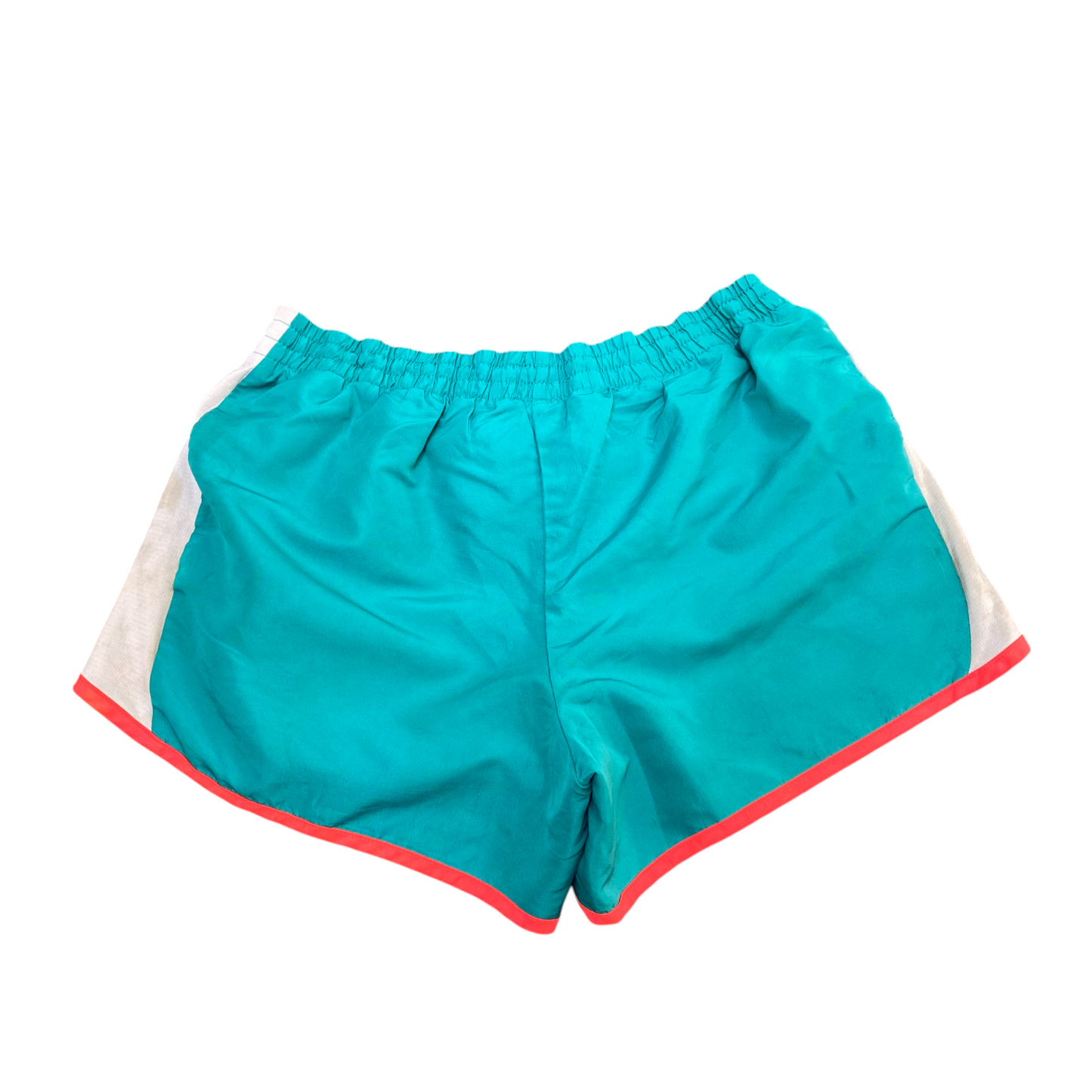 Running Sprinter Shorts Womens Medium Two Tone Blue Workout Athletic Dolphin Hem