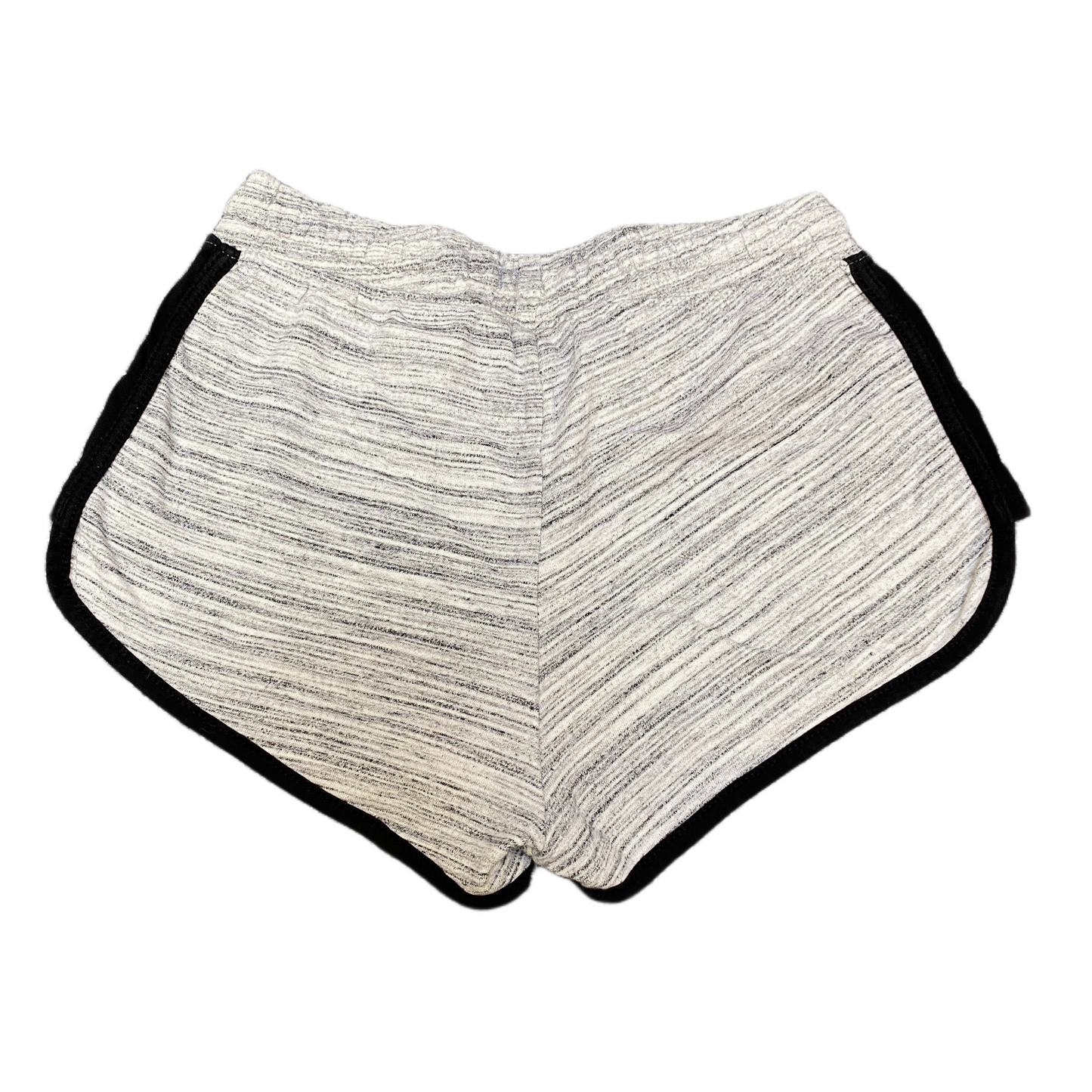Running Sprinter Shorts Womens M 25" Waist Grey Athletic Gym Workout Dolphin Hem