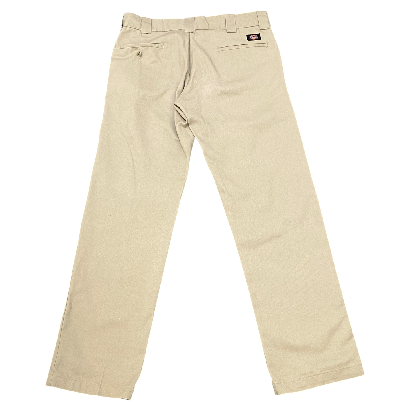 Dickies Trousers Mens Large Beige Straight Fit Slash Pockets Workwear Outdoor