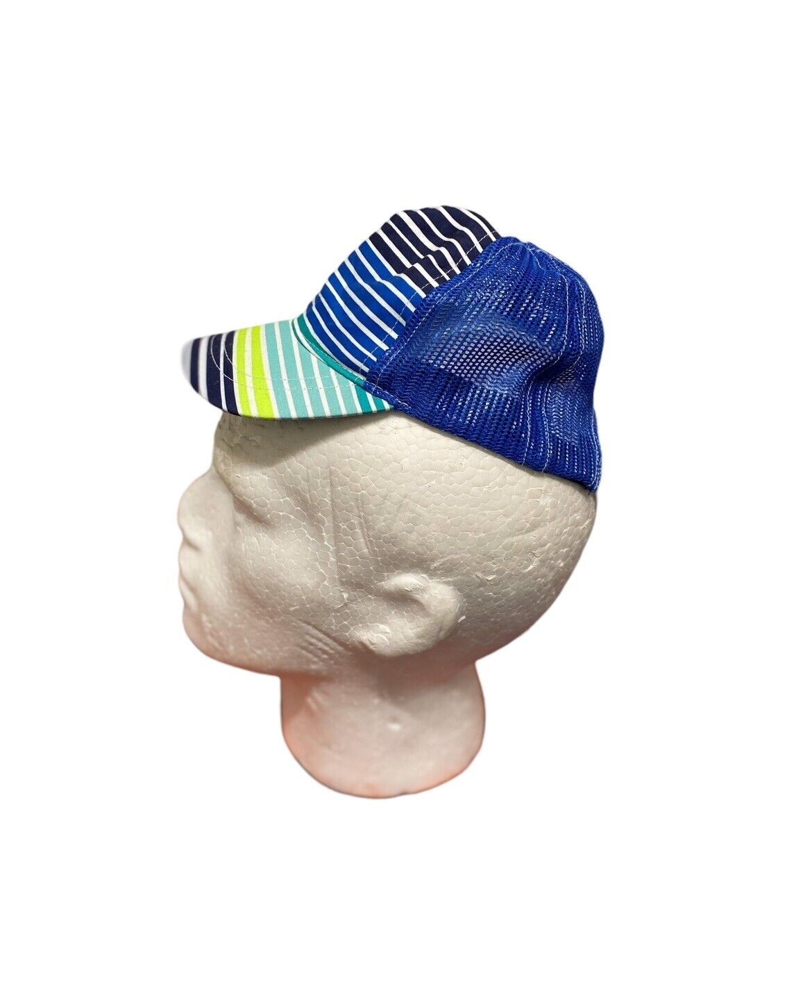 Baseball Cap Blue Striped Adjustable Hat