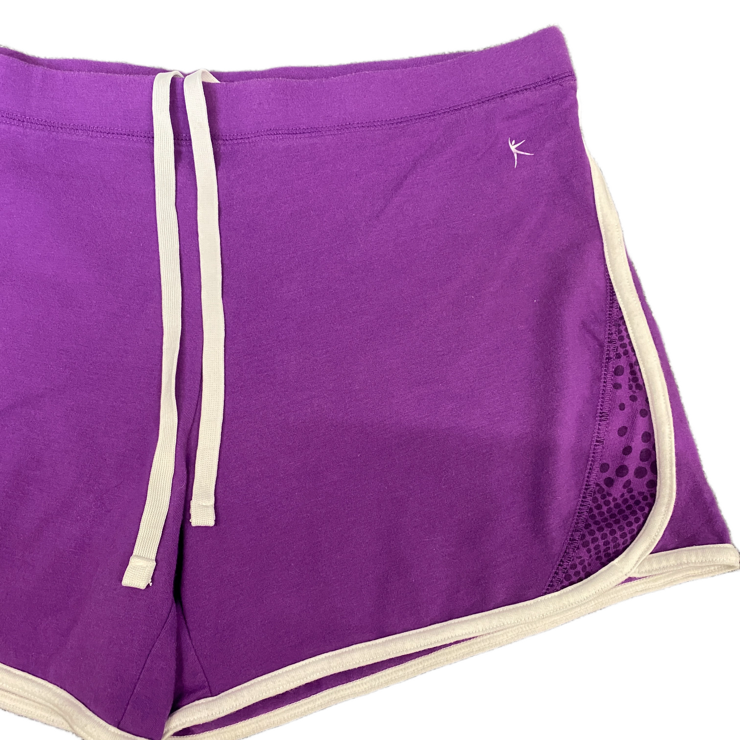 Running Sprinter Shorts Womens M 31" Waist Purple Athletic Workout Dolphin Hem