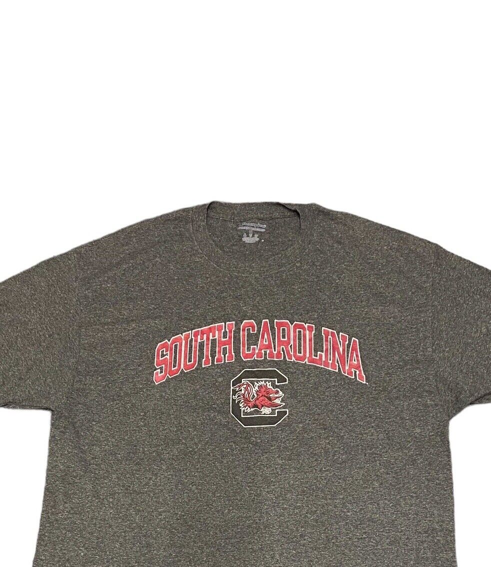 Champion South Carolina T-Shirt Grey Mens XL Chest Logo