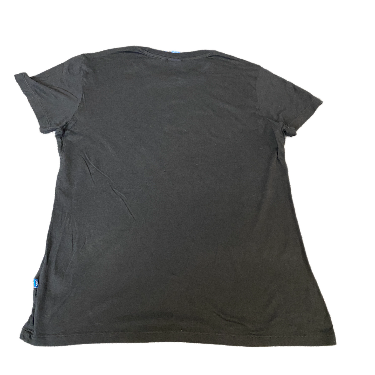 Adidas T-Shirt Women M Black Graphic Logo Casual Short Sleeve Crew Neck Pullover