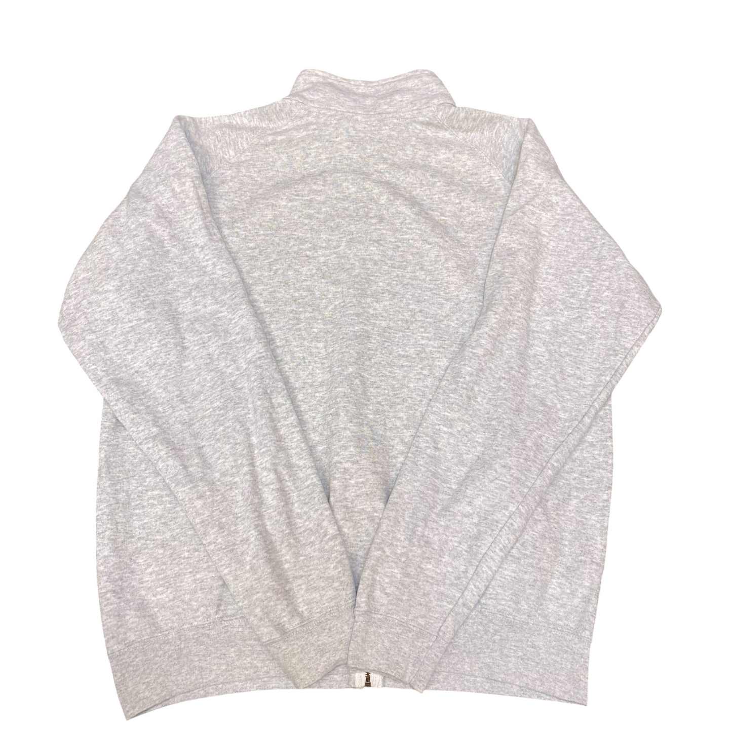 Fruit of The Loom Fleece Jacket Mens Large Grey Long Sleeve Classic Fit Full Zip