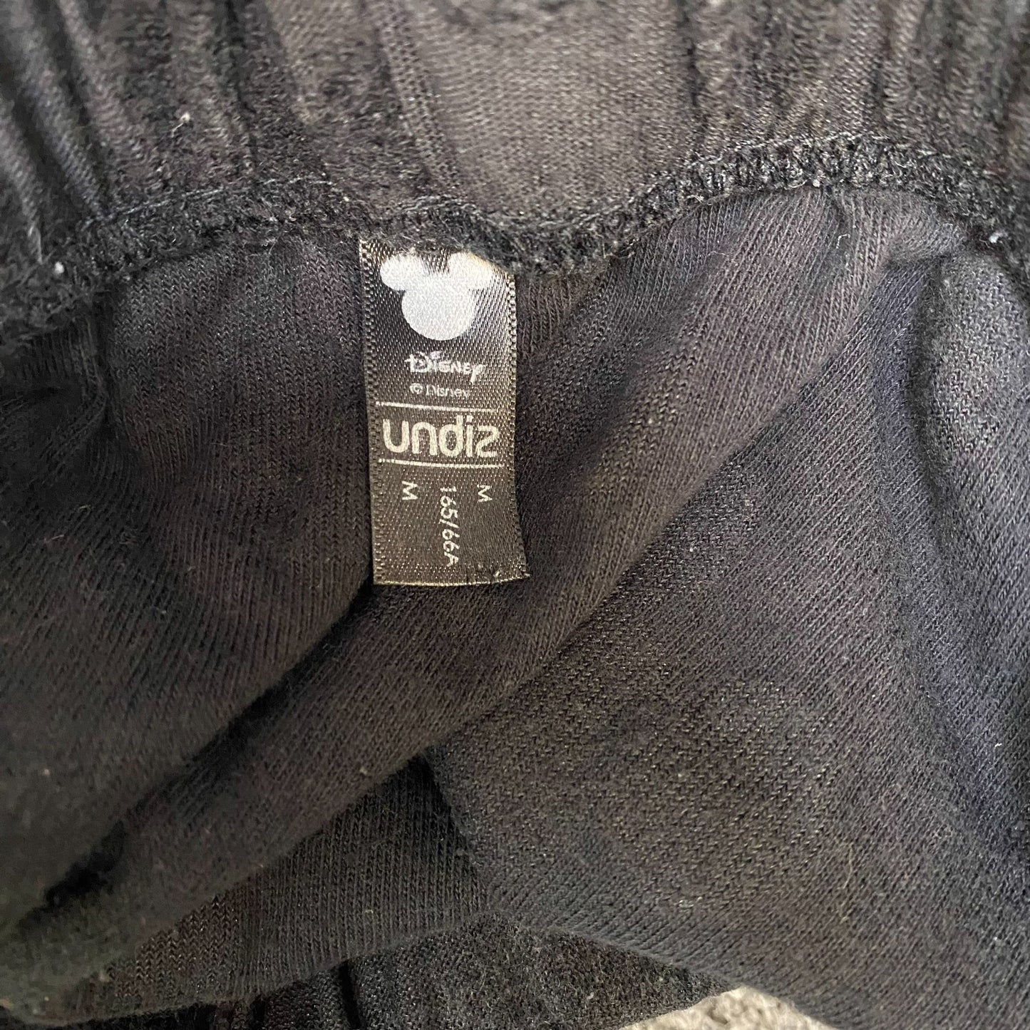 Running Sprinter Shorts Womens Medium Black Mickey Mouse Drawstring Dolphin Hem