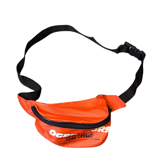 Oger Tours Unisex Travel Fanny Pack Bum Bag Orange Adjustable Nylon Strap Zipper