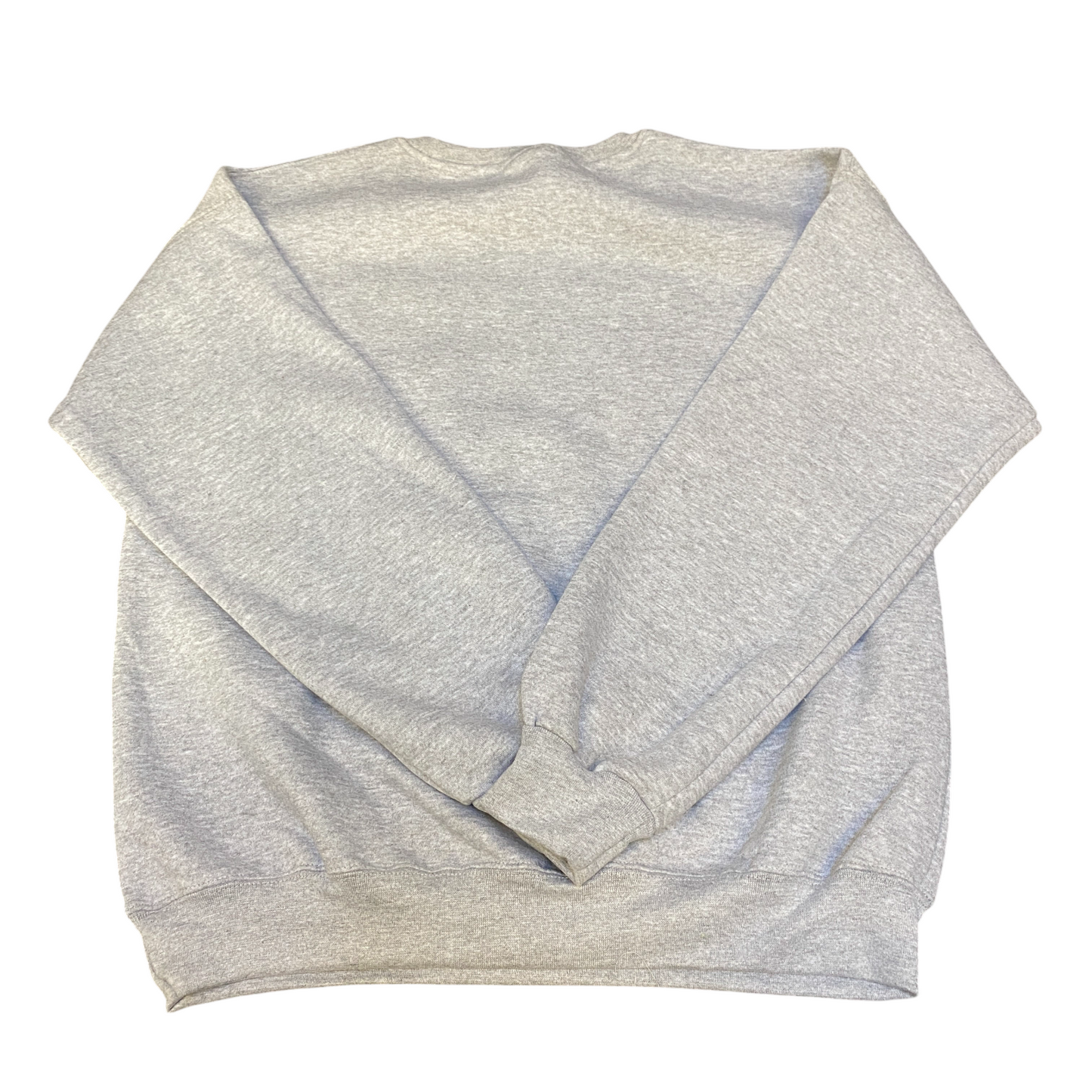 Nike Reworked Sweatshirt Mens Medium Grey Embroidered Spellout Logo Vintage Y2K