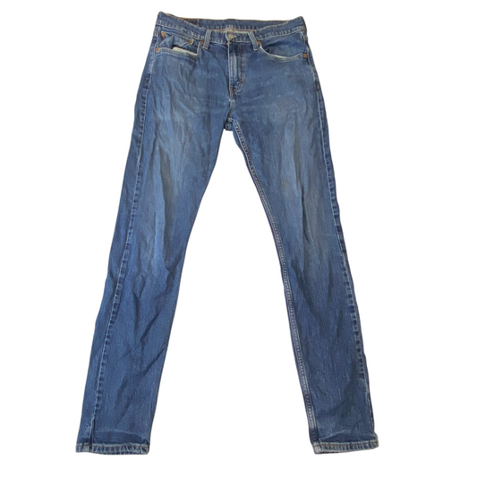 Levi's 512 Jeans Mens Medium Blue Denim Regular Fit Straight Leg Medium Wash
