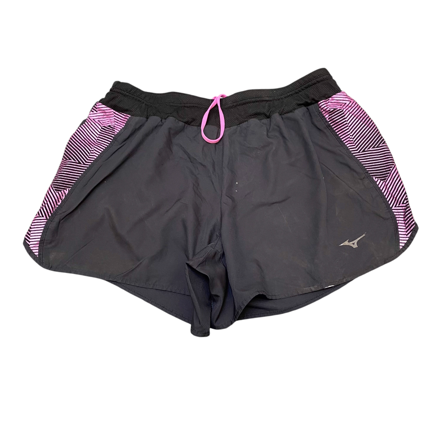 Running Sprinter Shorts Womens Medium Black Pink Lightweight Gym Athletic Fit