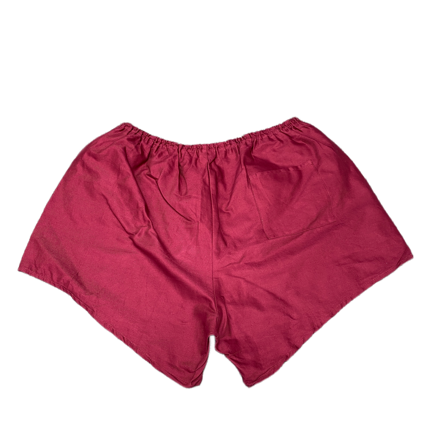 Running Sprinter Shorts Womens M 30" Waist Burgundy Athletic Workout Dolphin Hem