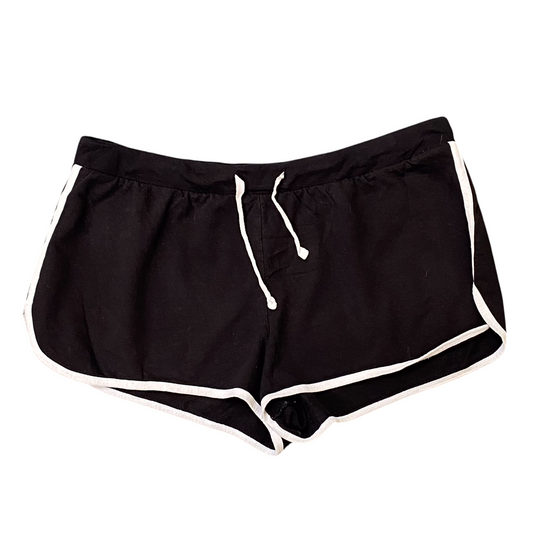 No Boundaries Sprinter Running Shorts Womens XXL Black Elastic Waist Dolphin Hem