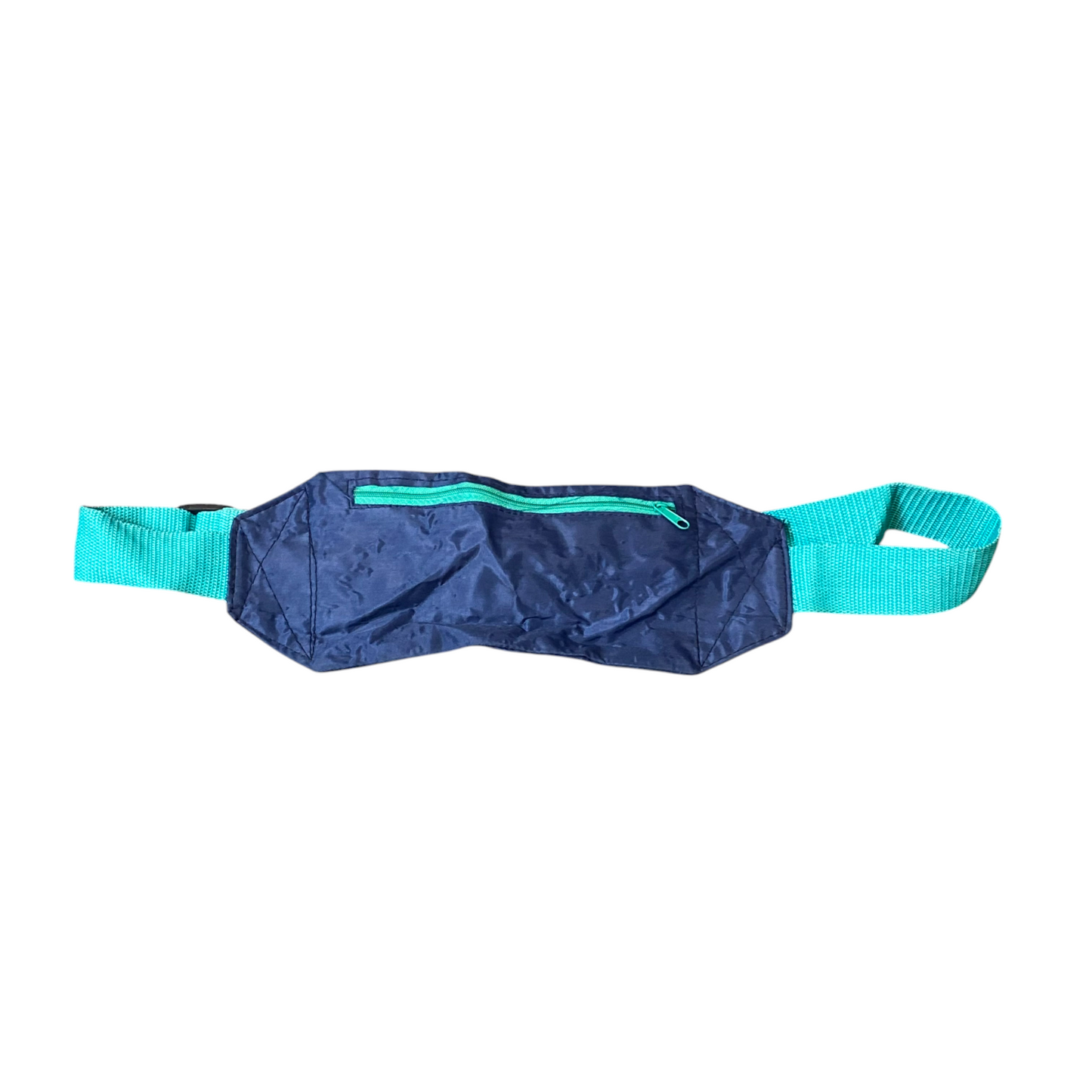Ultra Thin Sports Running Fanny Pack Slim Sleek Bum Bag Blue Zipper Adjustable