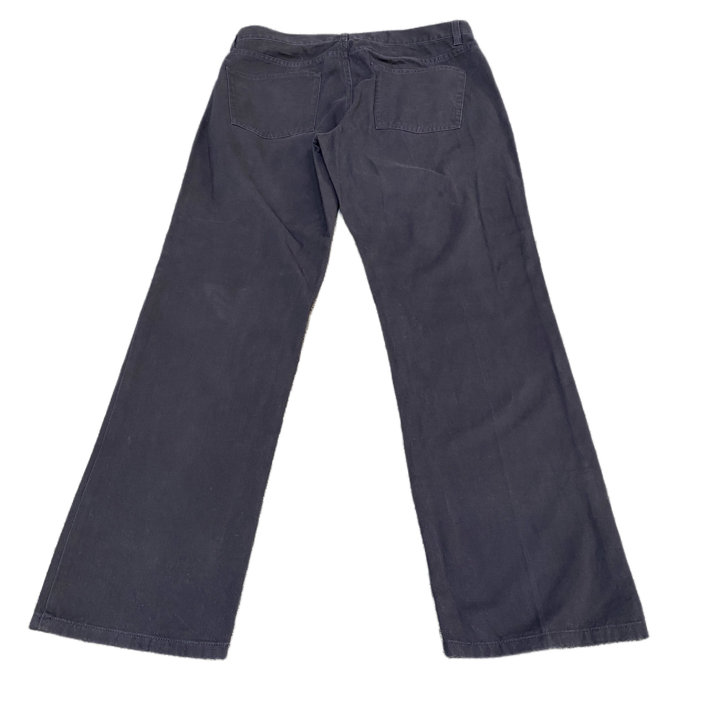 Chaps Jeans Fits as Mens 34" Waist Black Dark Wash Twill 5-Pockets Straight Leg
