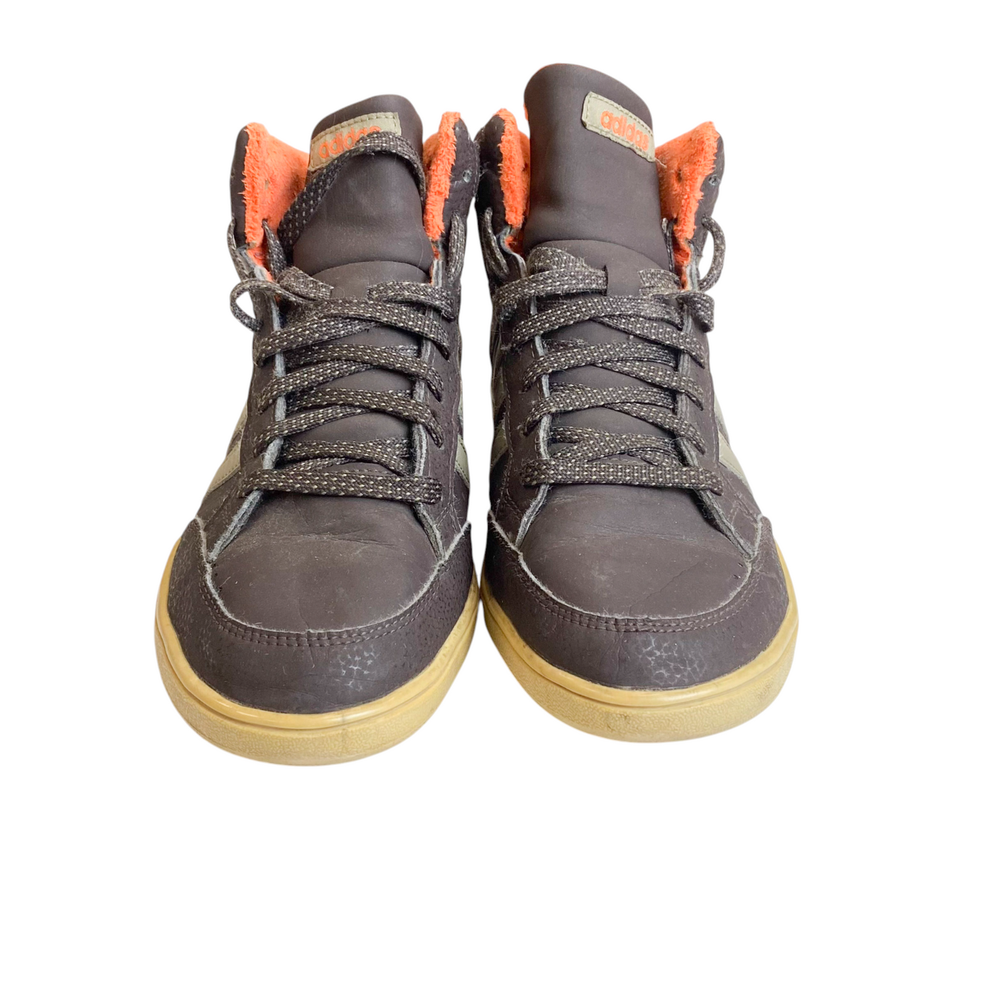 adidas Running Shoes Men's UK 5.5 Black Olive Striped Mid Top Comfort Lace-Up