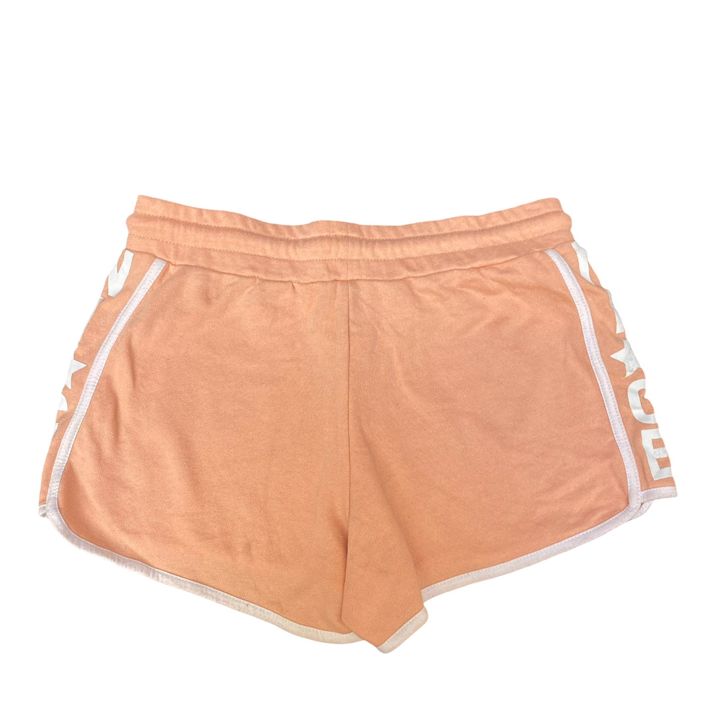 Running Sprinter Shorts Womens Medium Orange Athletic Fit Training Dolphin Hem