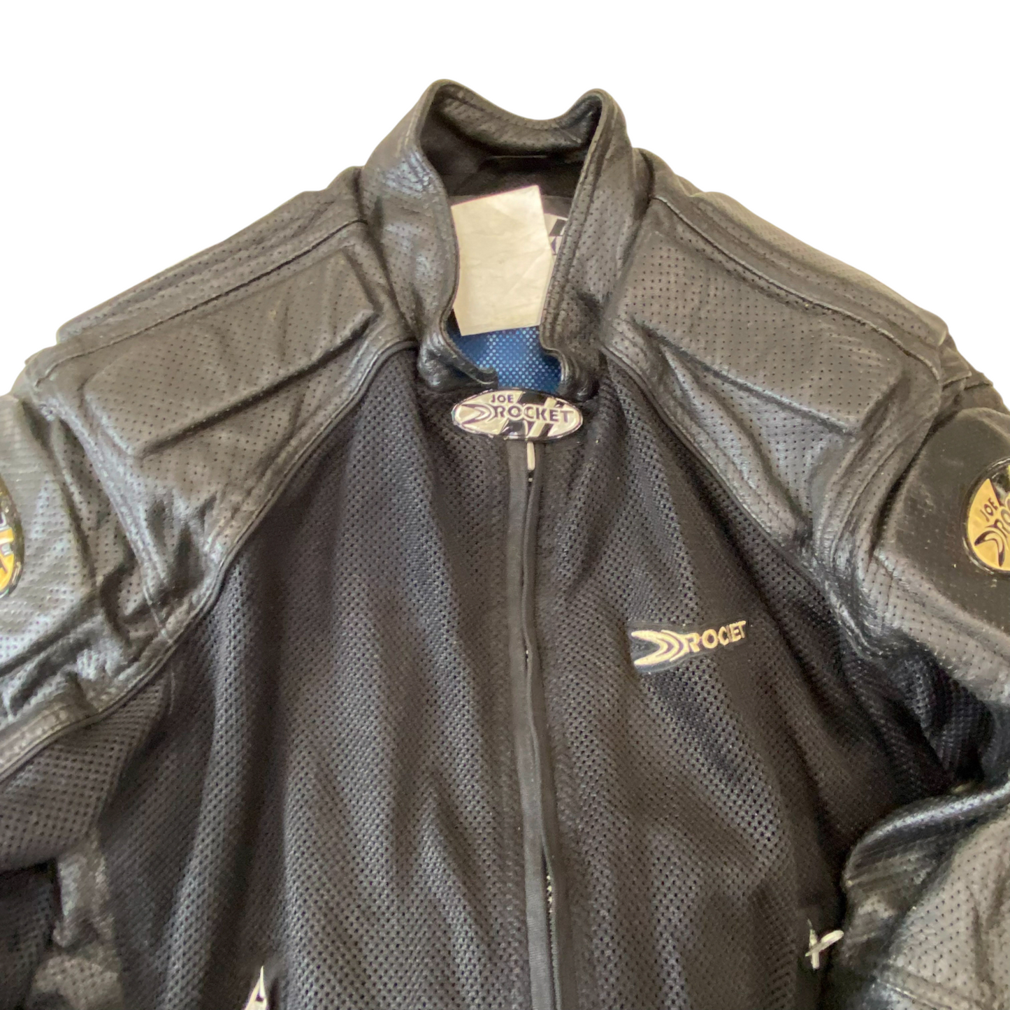 Joe Rocket Mesh Motorcycle Jacket Mens XL Black Zipped Pockets Adjustable Straps
