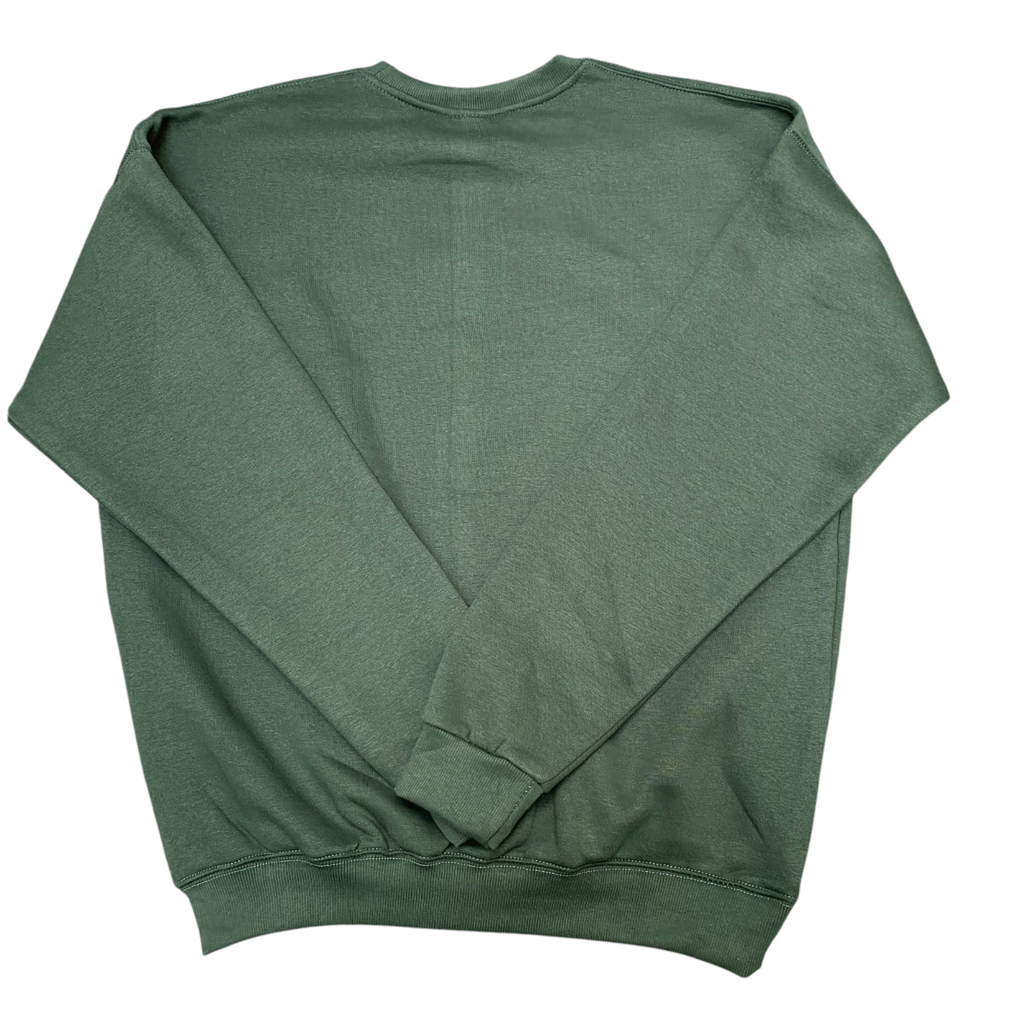 Nike Reworked Sweatshirt Mens XL Green Embroidered Spellout Logo Long Sleeve