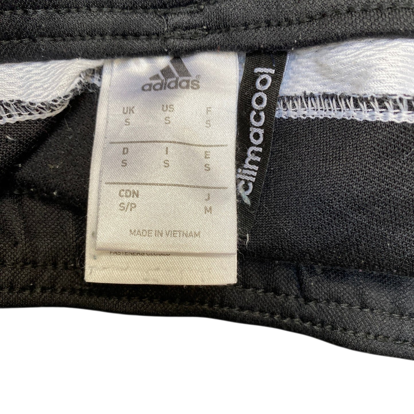 Adidas Climacool Joggers Fits as Womens 27" Waist Black Ankle Zip Gym Trousers