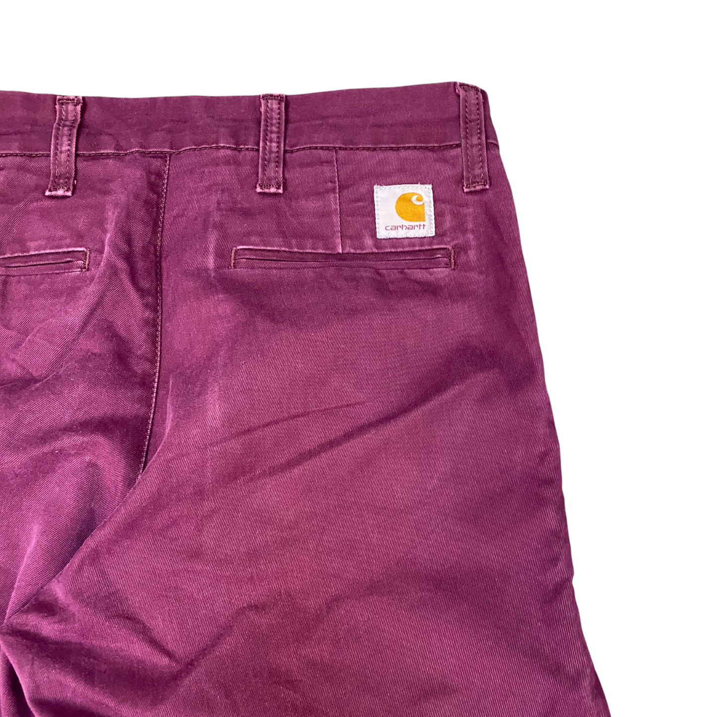 Carhartt WIP Sid Pants Mens Medium Burgundy Work Stretch Slim Fit High Waisted