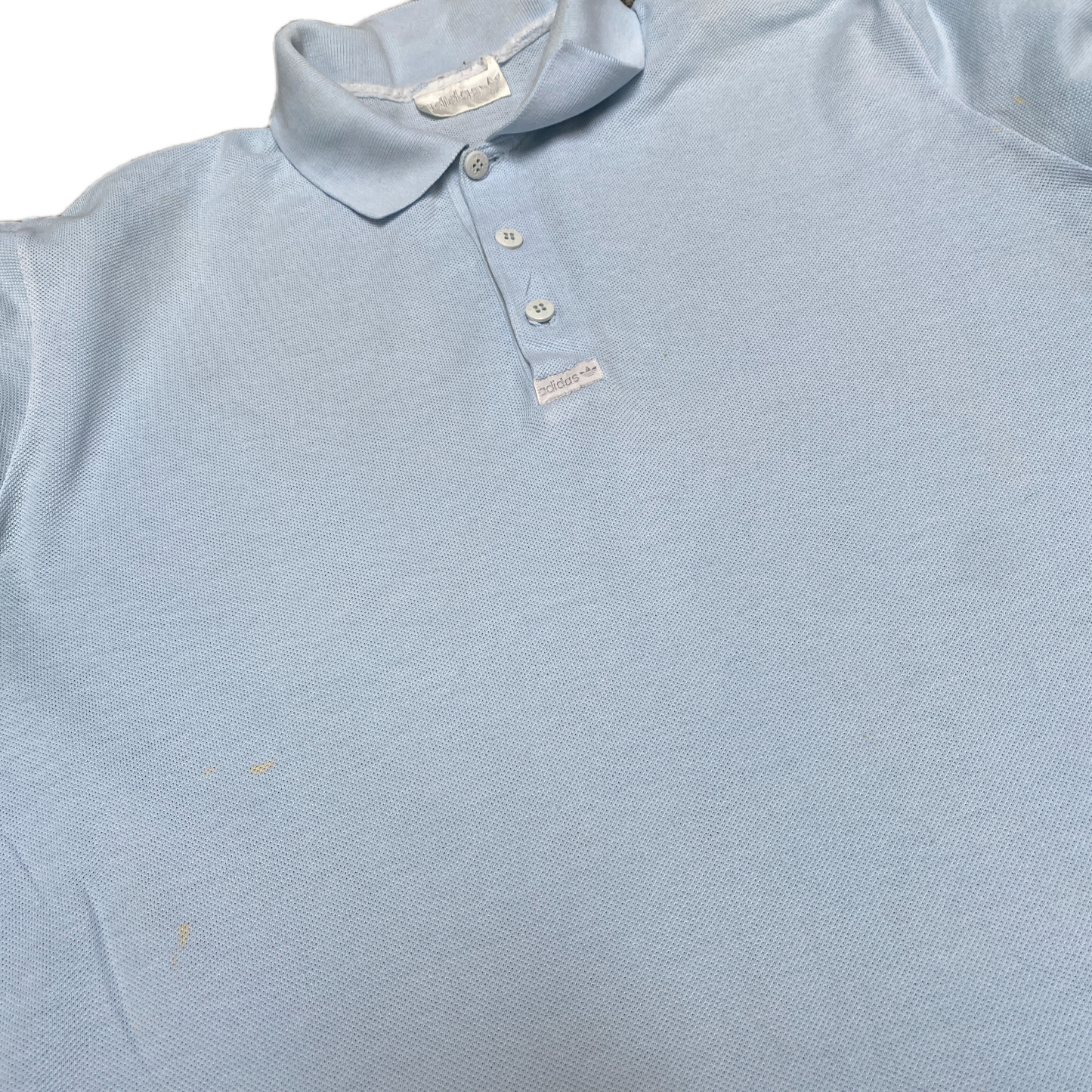 Adidas Polo Shirt Mens M Blue Golf Performance High Low Slit Collared Popover