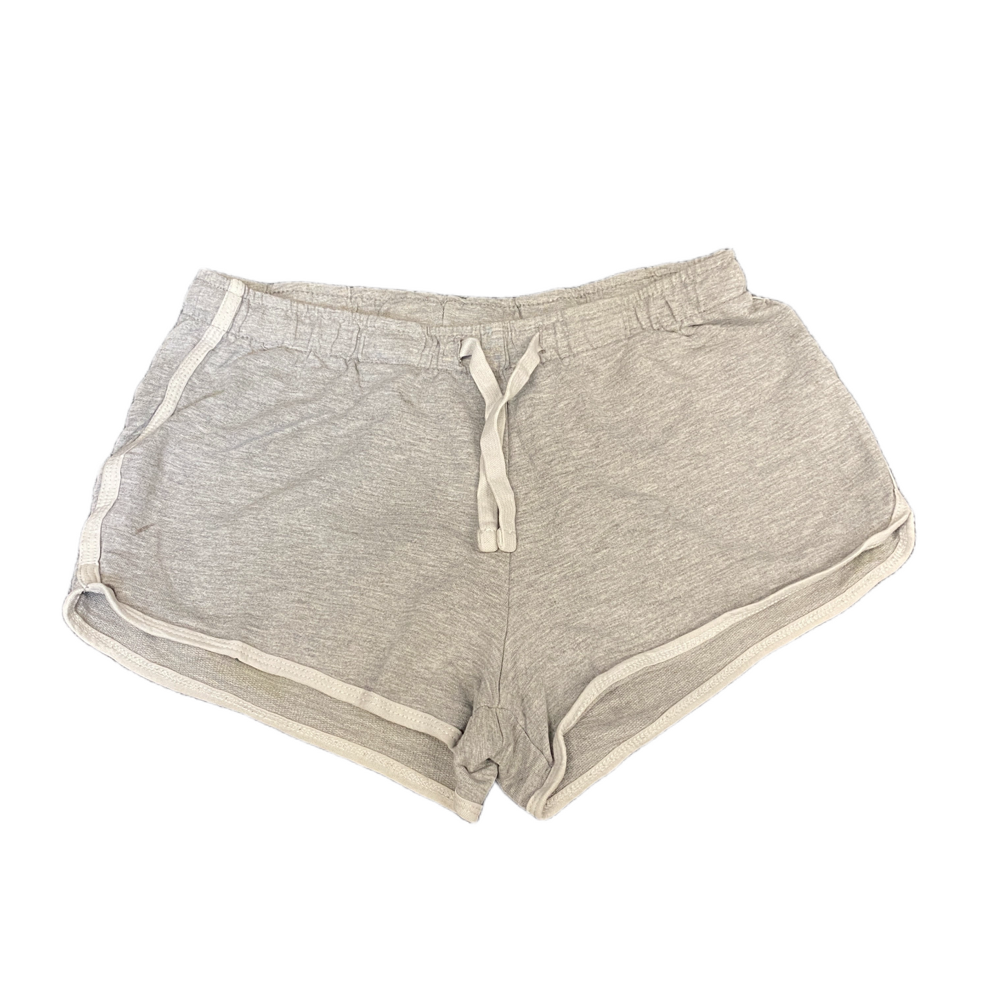 Running Sprinter Shorts Womens M 26" Waist Grey Athletic Gym Workout Dolphin Hem