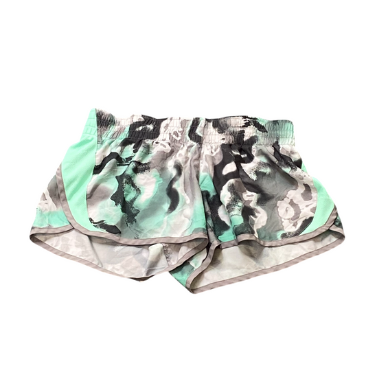 Nike Sprinter Shorts Womens Medium Green Tie Dye Dri Fit Elastic Waist Athletic
