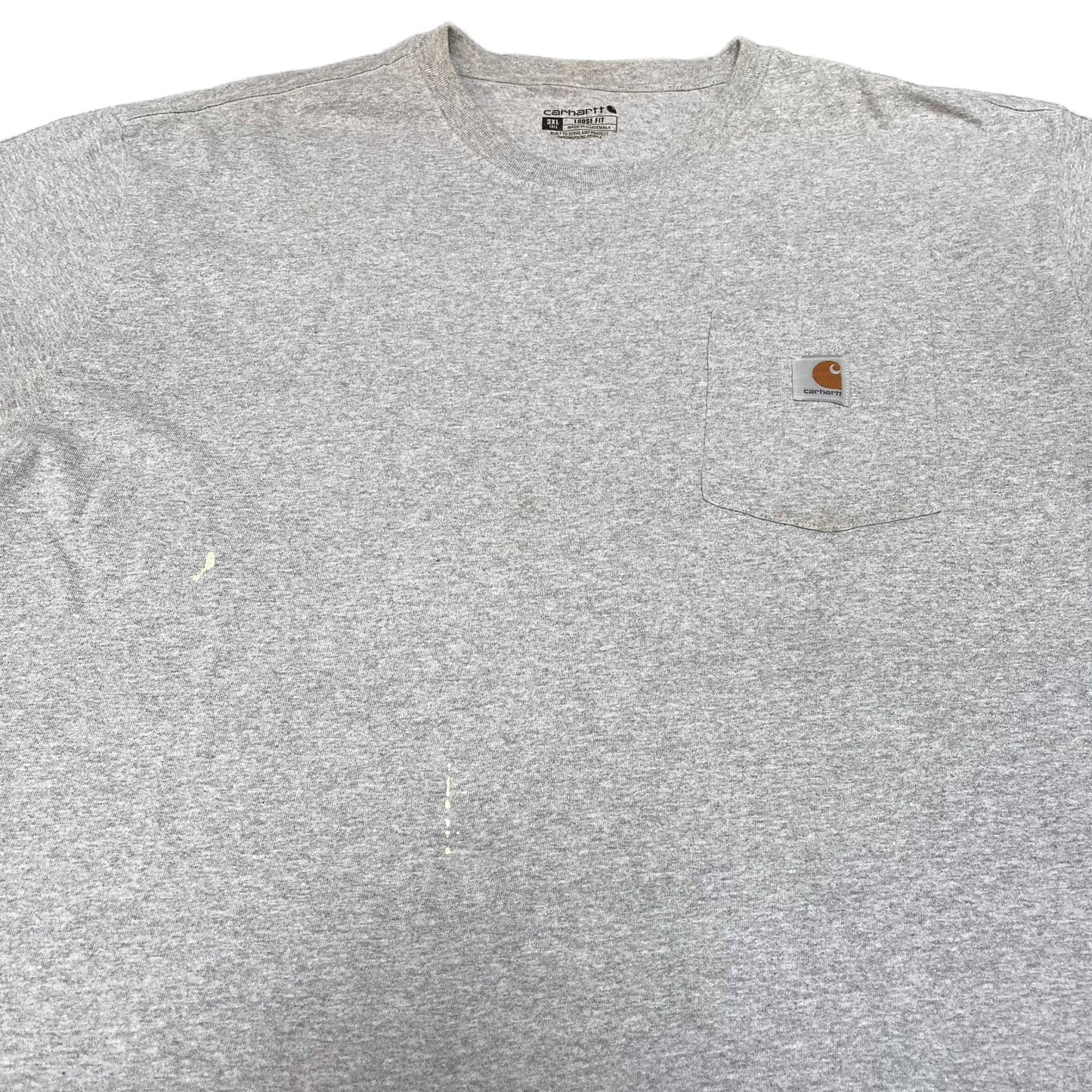 Carhartt Pocket T-Shirt Mens XL Tall Grey Loose Fit Short Sleeve Workwear Tee