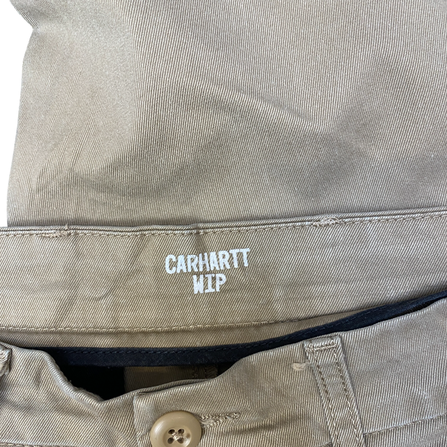 Carhartt WIP Sid Pants Mens Medium Beige Workwear Stretch Utility High Waisted