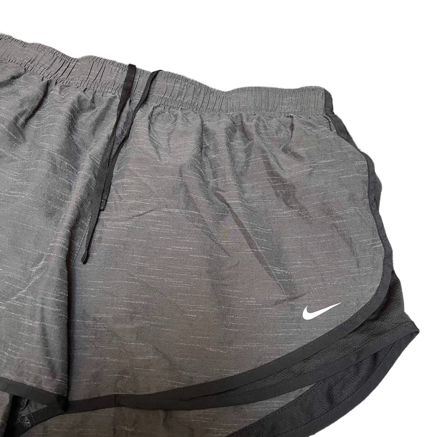 Nike Running Shorts Fits as Womens 2XL 34" Waist Black Mesh Panels Drawstring