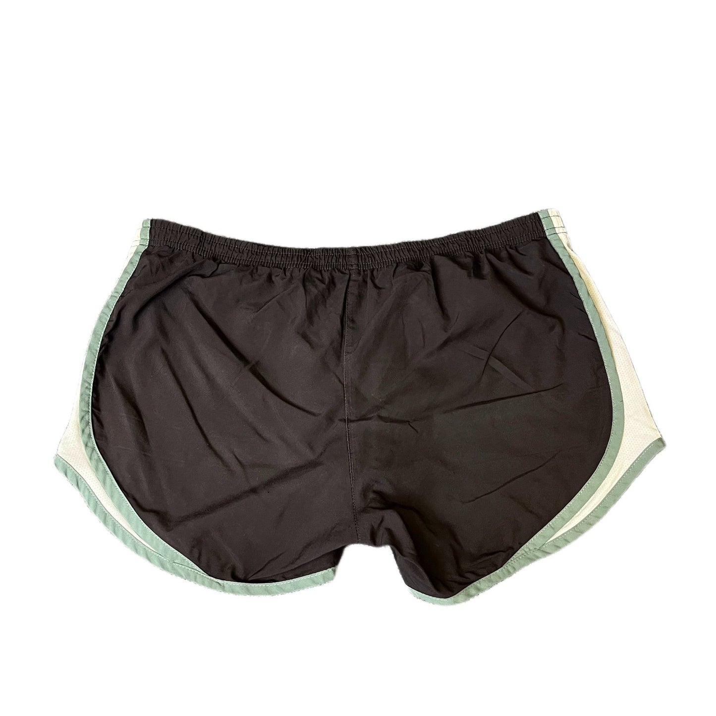 Nike Running Tempo Shorts Fits as Womens L 32" Waist Black Workout Dolphin Hem