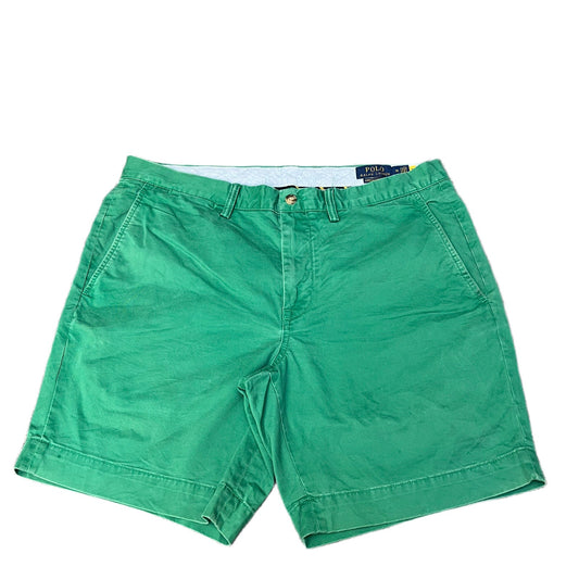 Polo Ralph Lauren Straight Chino Shorts Fits as Mens XL 35" Waist Green Stretch