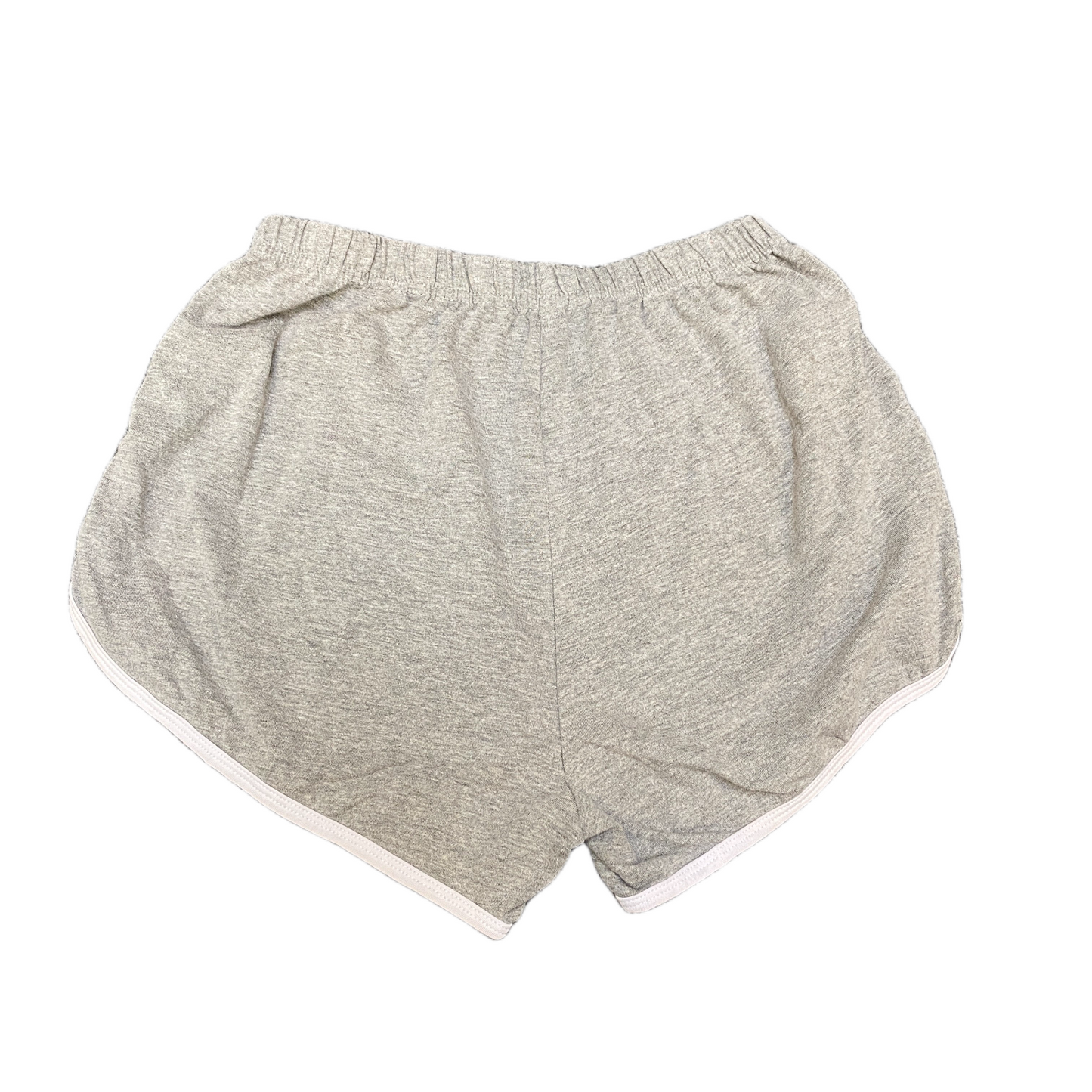 Running Sprinter Shorts Women M 24" Waist Grey Athletic Gym Workout Dolphin Hem