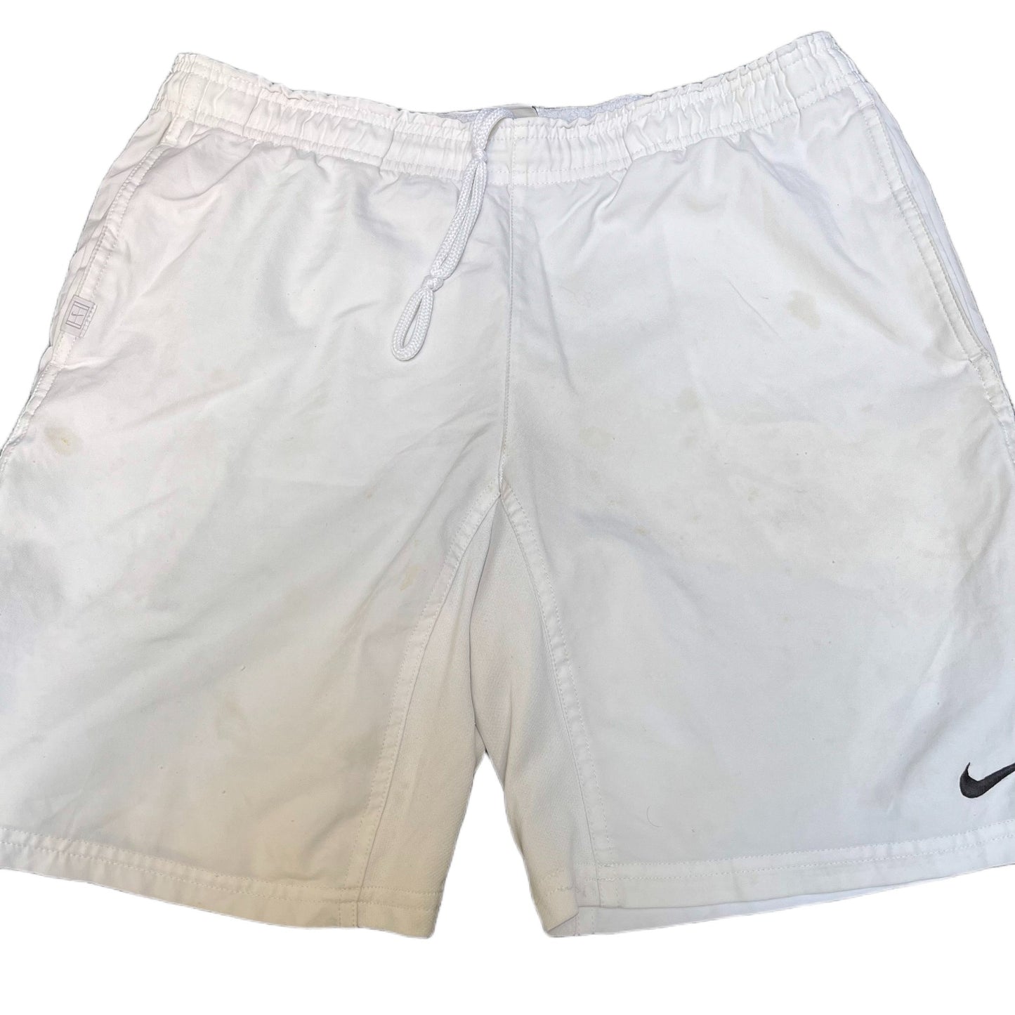 Nike Dri-FIT Tennis Shorts Mens Small 31" Waist White Performance Drawstring