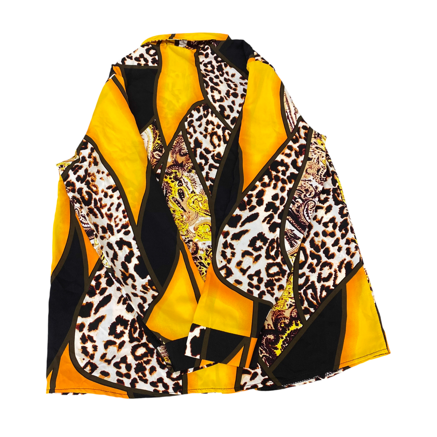 Osharesta Tokyo Shirt Womens M Multi Animal Print Long Sleeve Collar Button Down