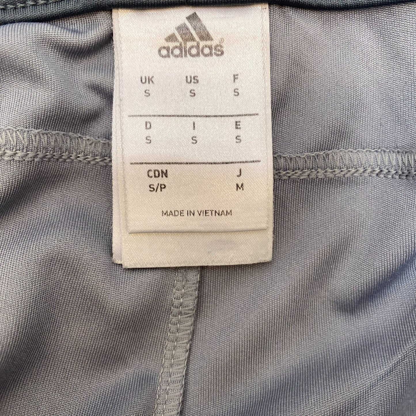 Adidas Athletic Shorts Mens Small Grey 3 Stripes Active Running & Gym Drawstring