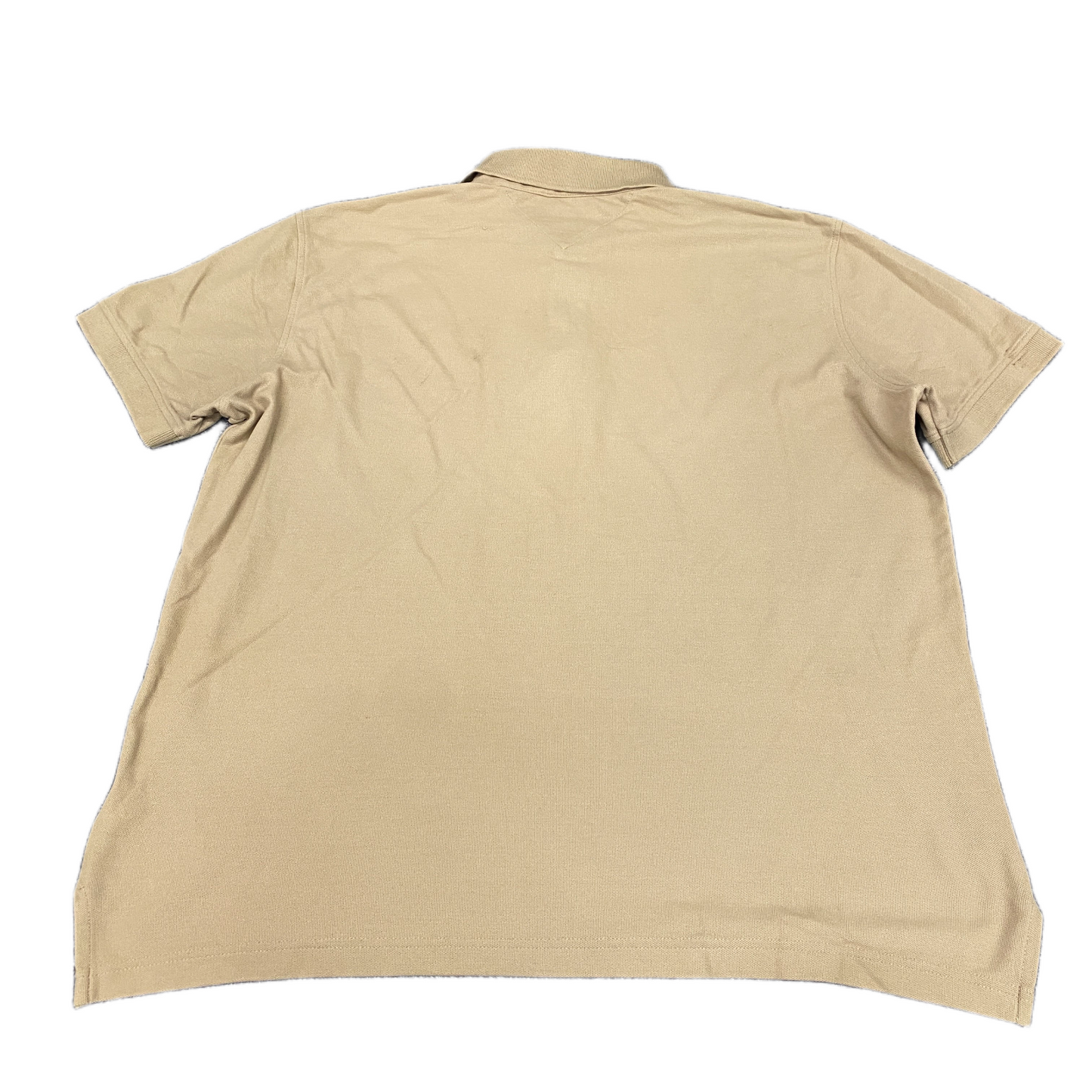 Tommy Hilfiger Polo Shirt Men XL Brown Regular Fit Short Sleeve Collared Popover