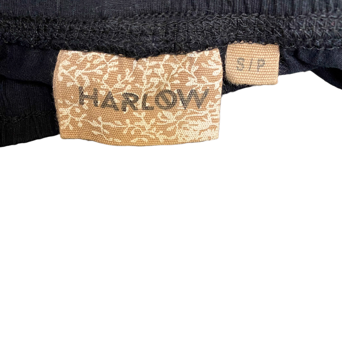 Running Sprinter Shorts Womens Small Black Drawstring Elastic Waist Dolphin Hem