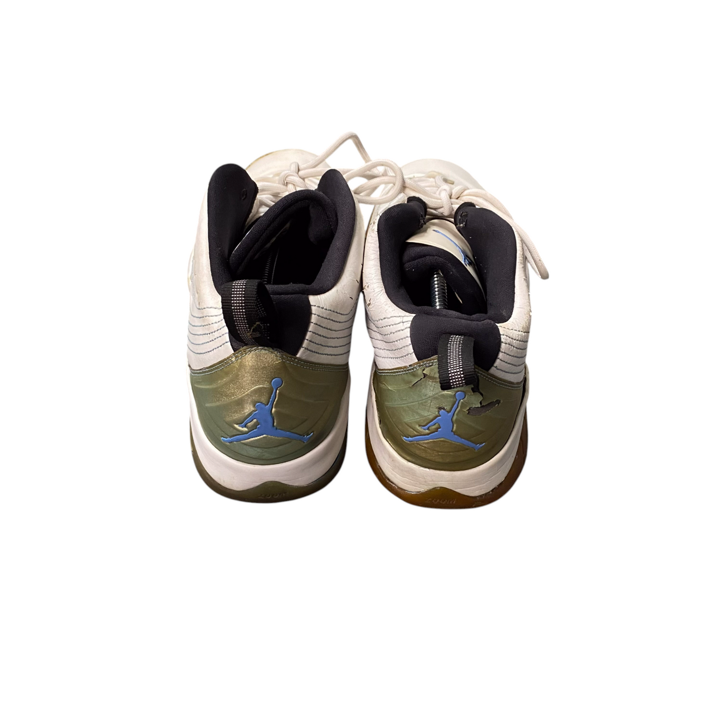 Jordan Velocity Trainers Sneakers Mens 11 White Leather Athletic Logo 688975-117