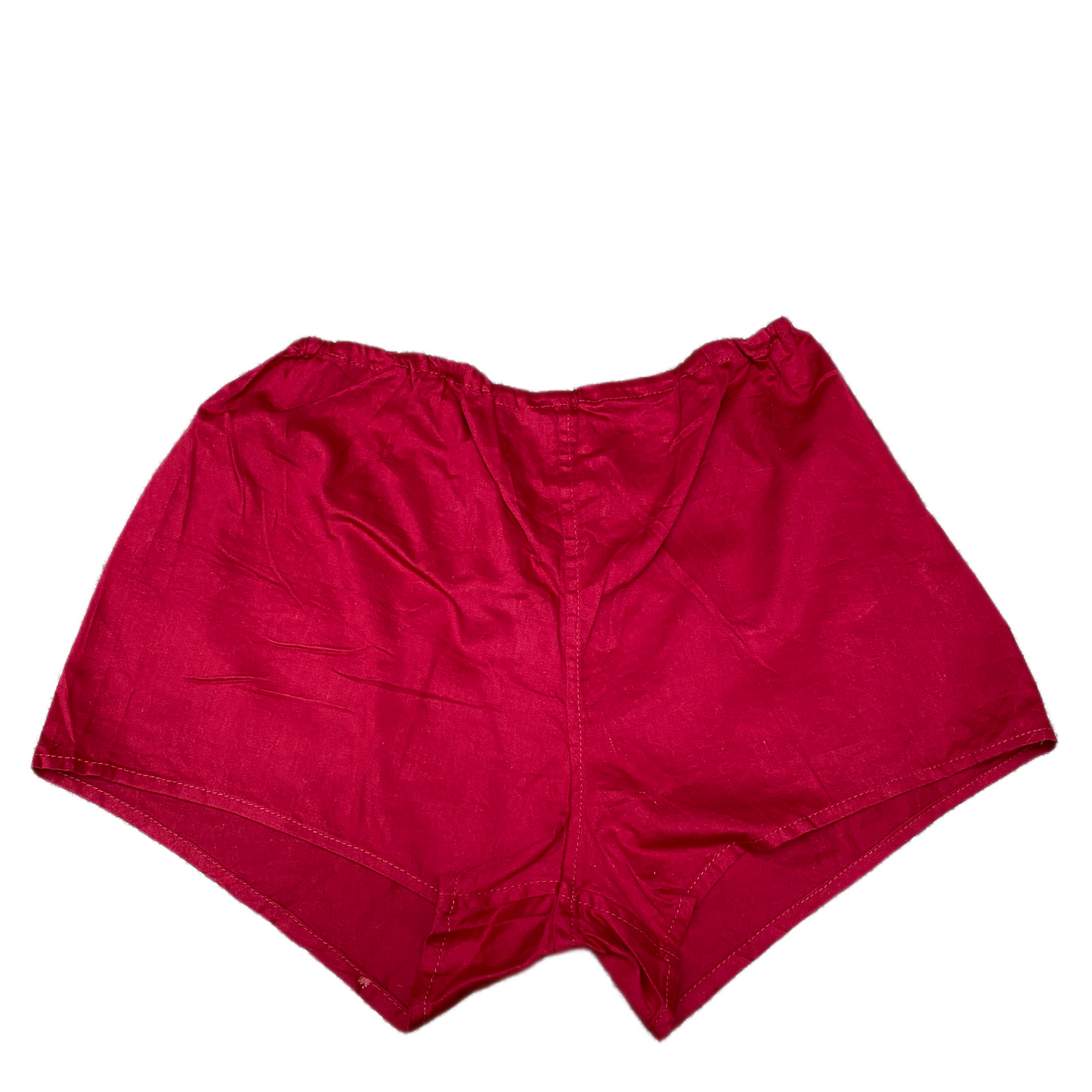Athletic Boxer Shorts Womens M 29" Waist Red Dolphin Hem Elastic Waist Pull On
