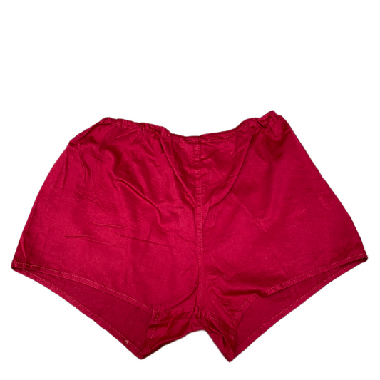 Athletic Boxer Shorts Womens M 29" Waist Red Dolphin Hem Elastic Waist Pull On