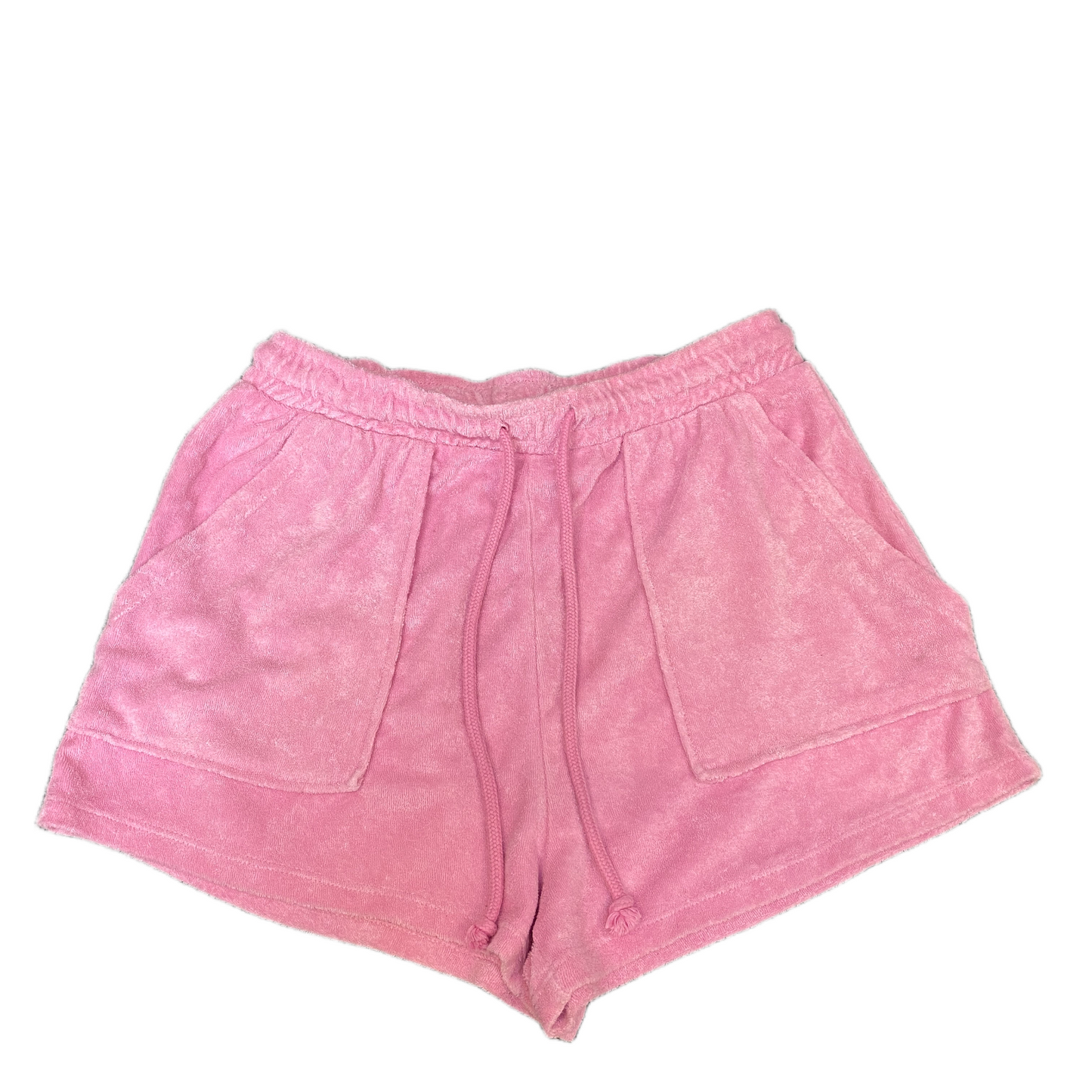 Running Sprinter Shorts Womens M 27" Waist Pink Athletic Gym Workout Dolphin Hem
