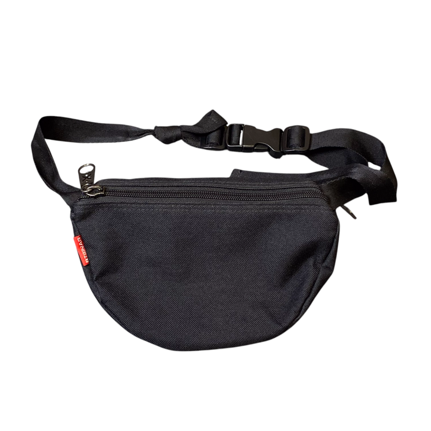 Men Women Outdoor Travel Waist Fanny Pack Bum Bag Black Adjustable Strap Zipper