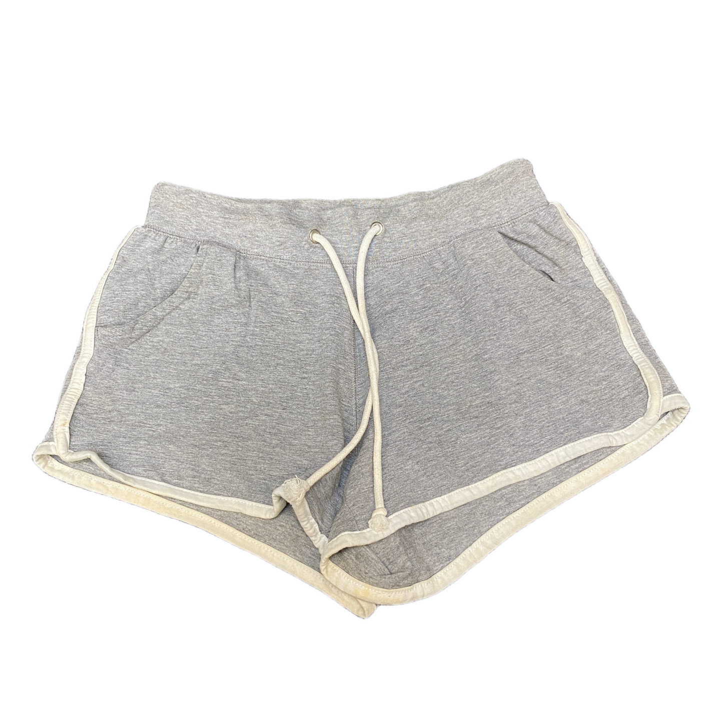 Running Sprinter Shorts Girls Small 27" Waist Grey Workout Athletic Dolphin Hem