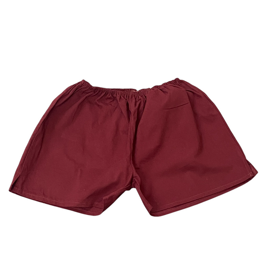 Sprinter Running Shorts Womens 22W Red Back Pocket Elastic Waist Gym Athletic