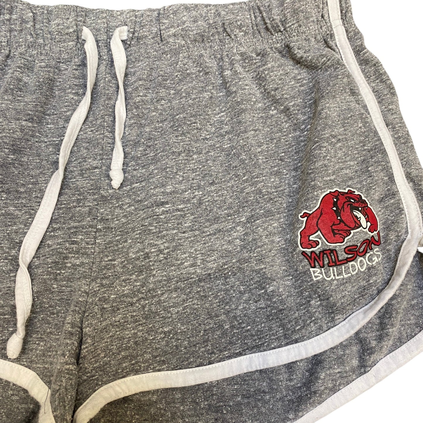 Wilson Bulldog Running Sprinter Shorts Womens L 32" Waist Grey Athletic Workout