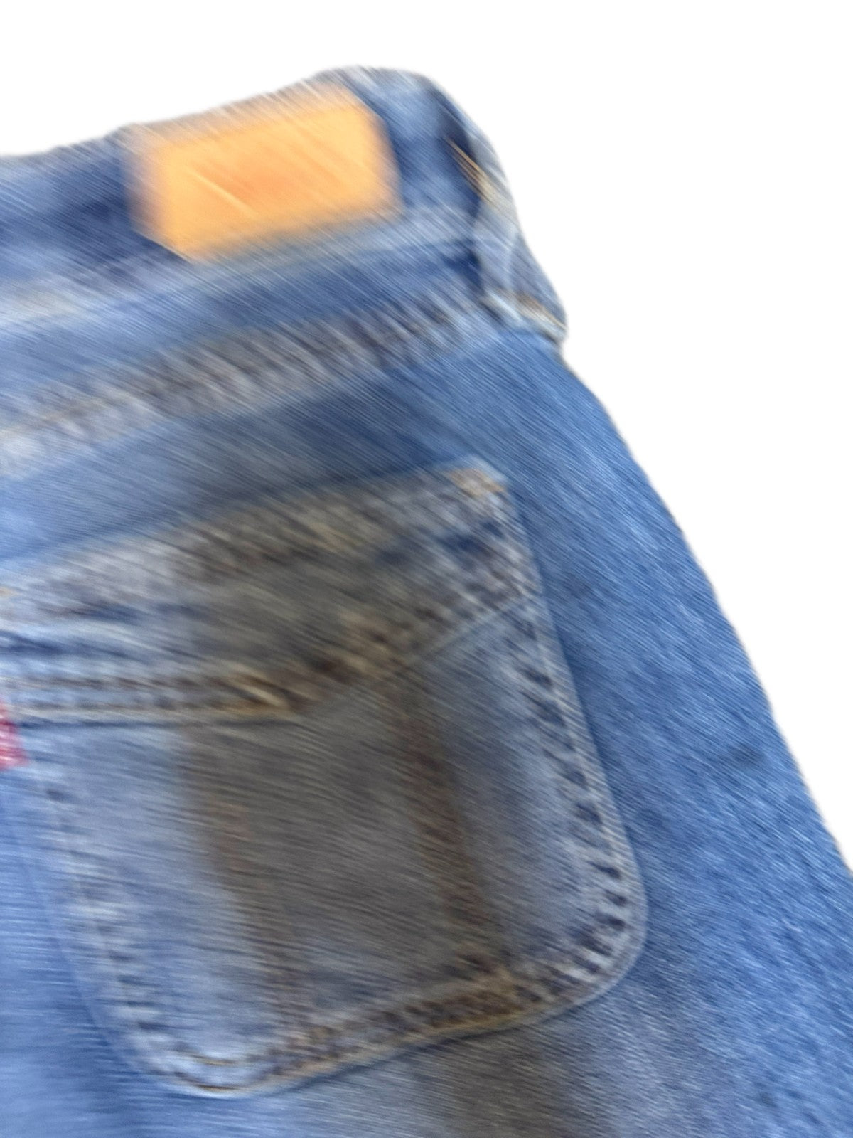 Levi's Jean Shorts Fits as Womens M 29" Waist Blue Denim Medium Wash Red Tab